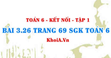 Bài 3.26 trang 69 SGK Toán 6 tập 1 Kết nối tri thức